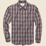 Grindle Flannel Check Shirt - Raisin - Corridor - STAG Provisions - Tops - L/S Woven - Plaid