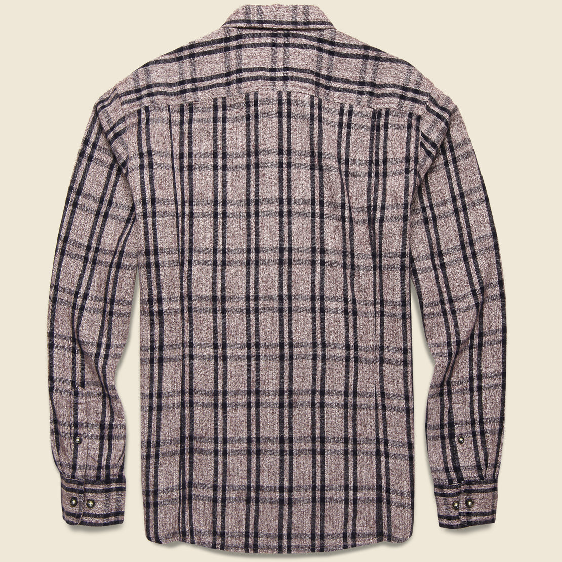 Grindle Flannel Check Shirt - Raisin - Corridor - STAG Provisions - Tops - L/S Woven - Plaid