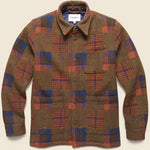 Wool Patchwork Jacket - Brown Multi - Corridor - STAG Provisions - Outerwear - Coat / Jacket