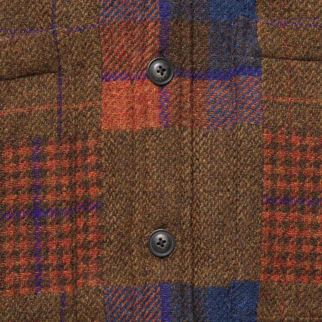 Wool Patchwork Jacket - Brown Multi - Corridor - STAG Provisions - Outerwear - Coat / Jacket