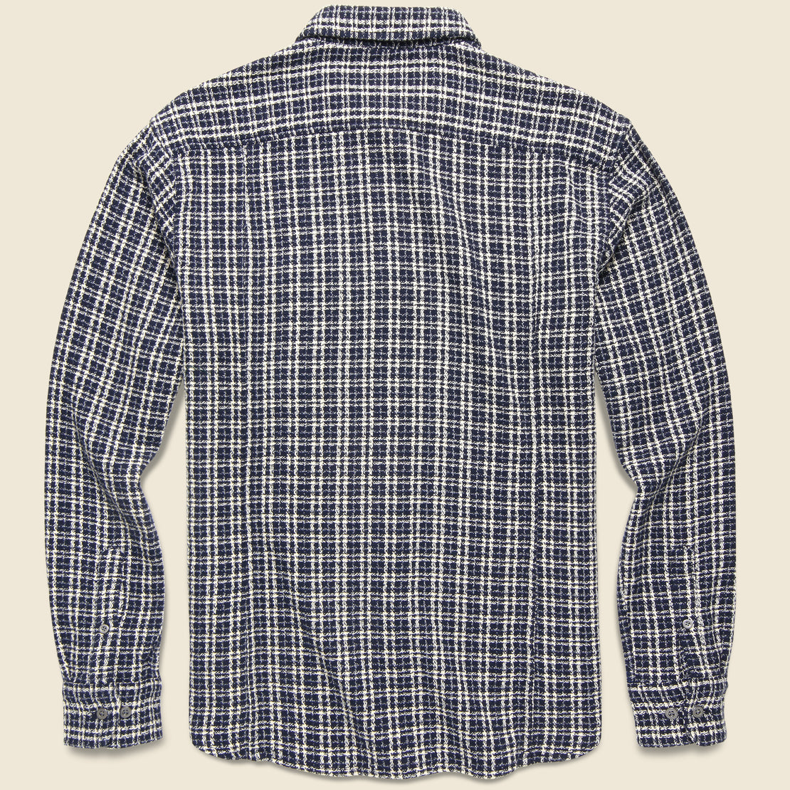 Reverse Tweed Snow Check Shirt - Blue - Corridor - STAG Provisions - Tops - L/S Woven - Plaid