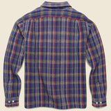 Technicolor Waffle Flannel CPO - Navy - Corridor - STAG Provisions - Tops - L/S Woven - Overshirt