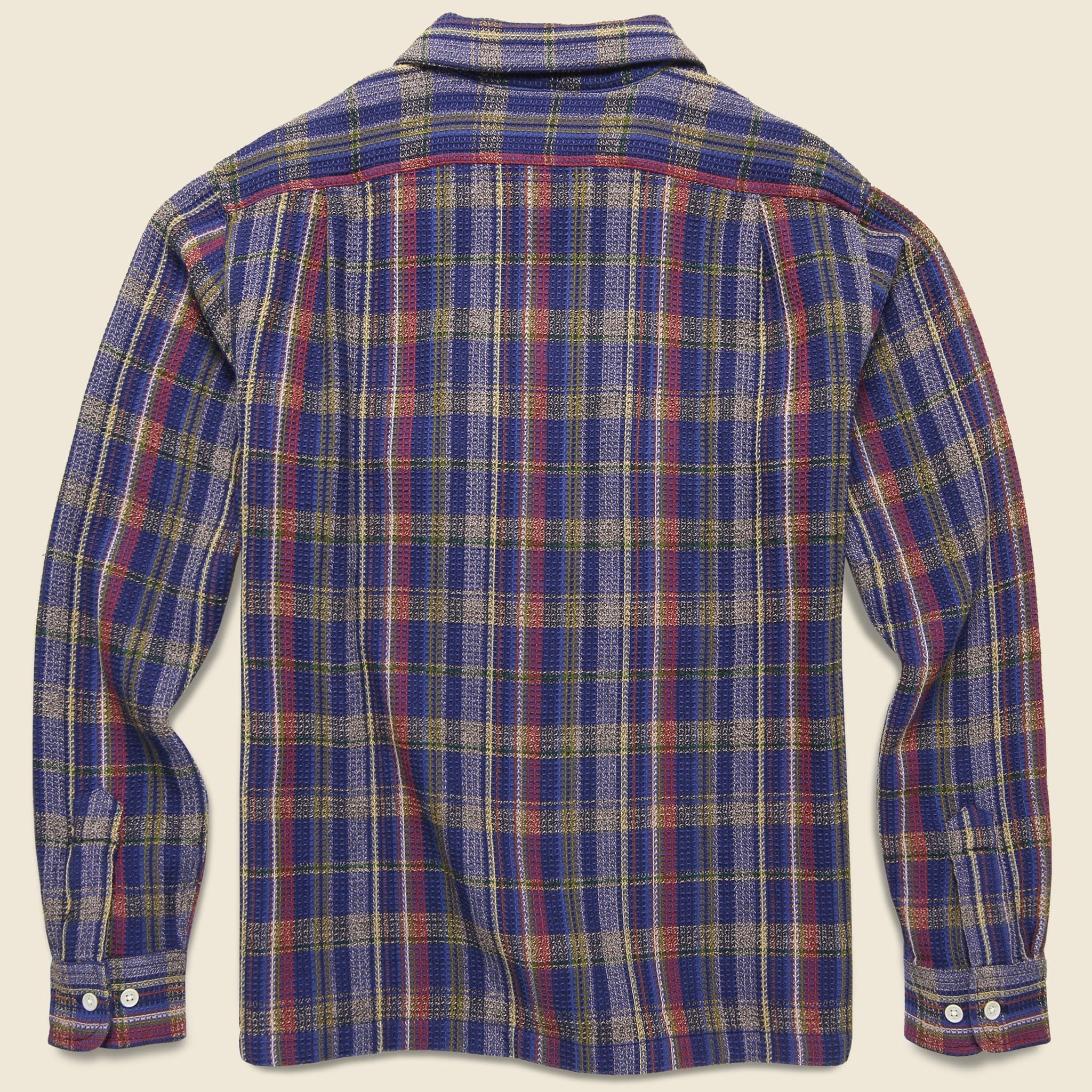 Technicolor Waffle Flannel CPO - Navy - Corridor - STAG Provisions - Tops - L/S Woven - Overshirt