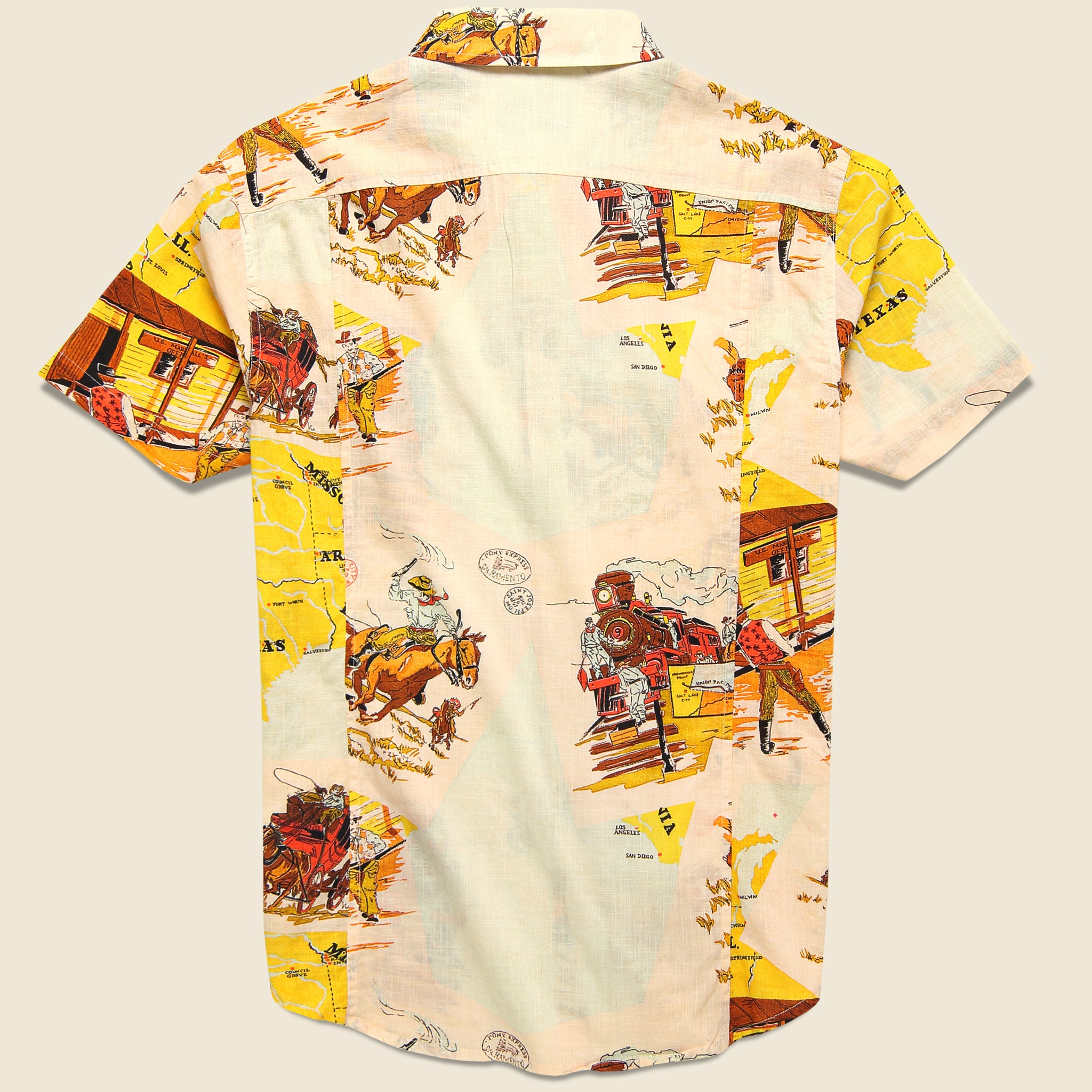 
                          Old West Map Shirt - Multi - Corridor - STAG Provisions - Tops - S/S Woven - Gingham
                        