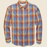 Shadow Check Shirt - Space Dye - Corridor - STAG Provisions - Tops - L/S Woven - Plaid