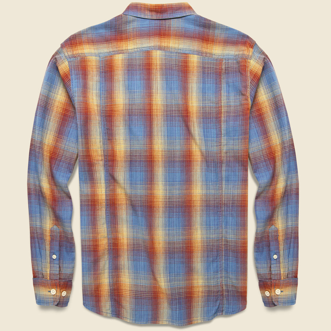 Shadow Check Shirt - Space Dye - Corridor - STAG Provisions - Tops - L/S Woven - Plaid