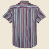 Boardwalk Stripe Shirt - Blue - Corridor - STAG Provisions - Tops - S/S Woven - Stripe