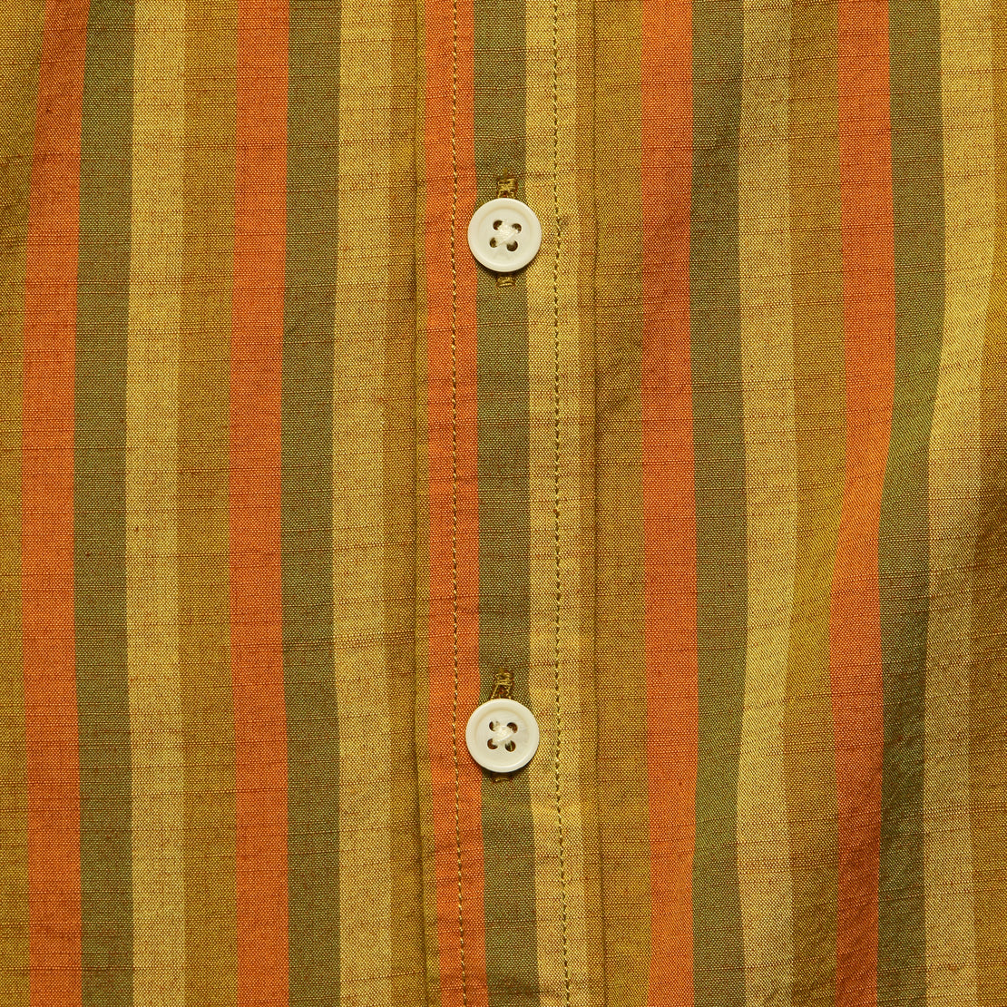 Sunset Slub Stripe Shirt - Orange - Corridor - STAG Provisions - Tops - S/S Woven - Stripe