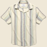 Beachside Stripe Shirt - Blue Multi/Cream - Corridor - STAG Provisions - Tops - S/S Woven - Stripe