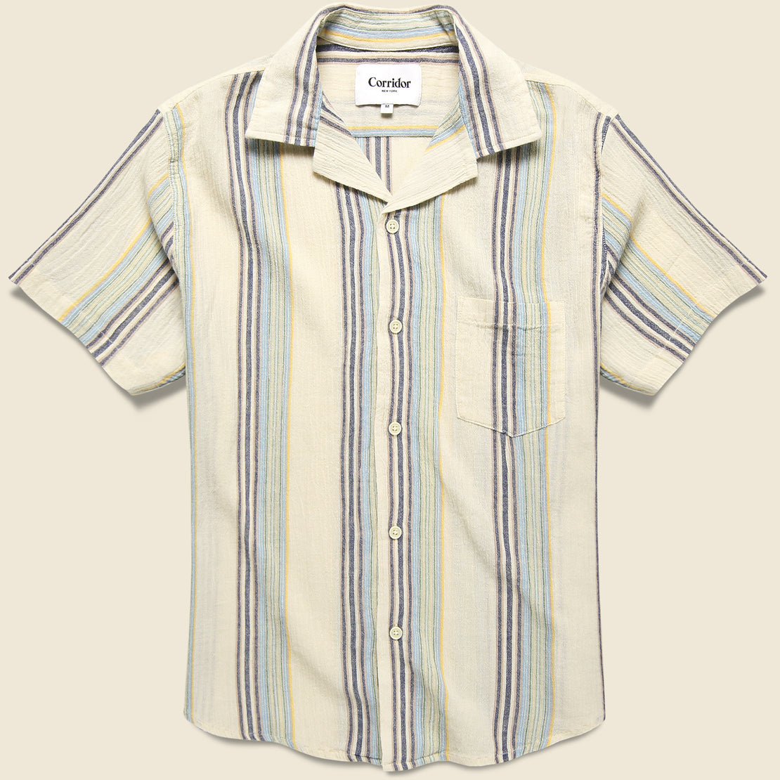 Corridor Beachside Stripe Shirt - Blue Multi/Cream