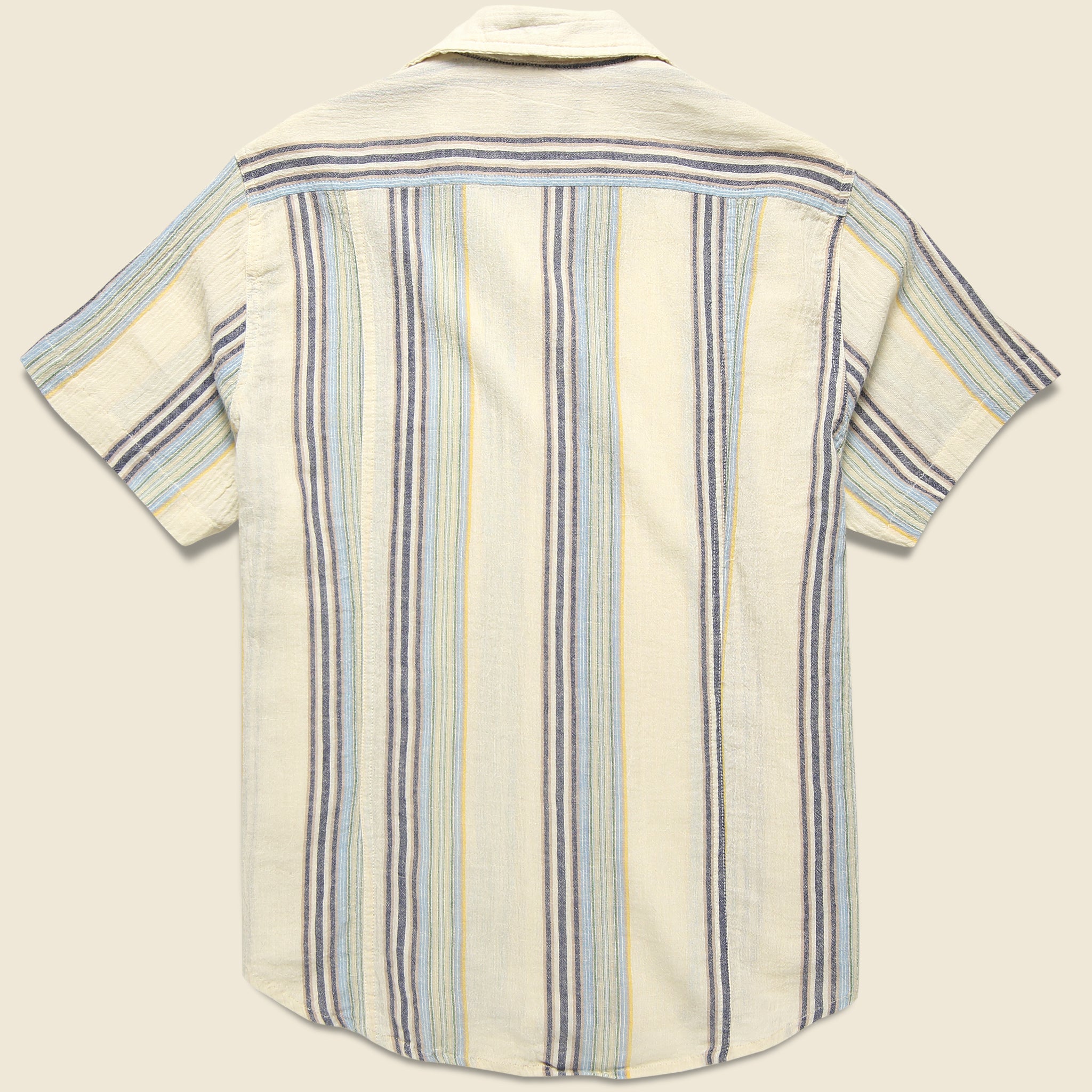 
                          Beachside Stripe Shirt - Blue Multi/Cream - Corridor - STAG Provisions - Tops - S/S Woven - Stripe
                        