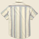 Beachside Stripe Shirt - Blue Multi/Cream - Corridor - STAG Provisions - Tops - S/S Woven - Stripe