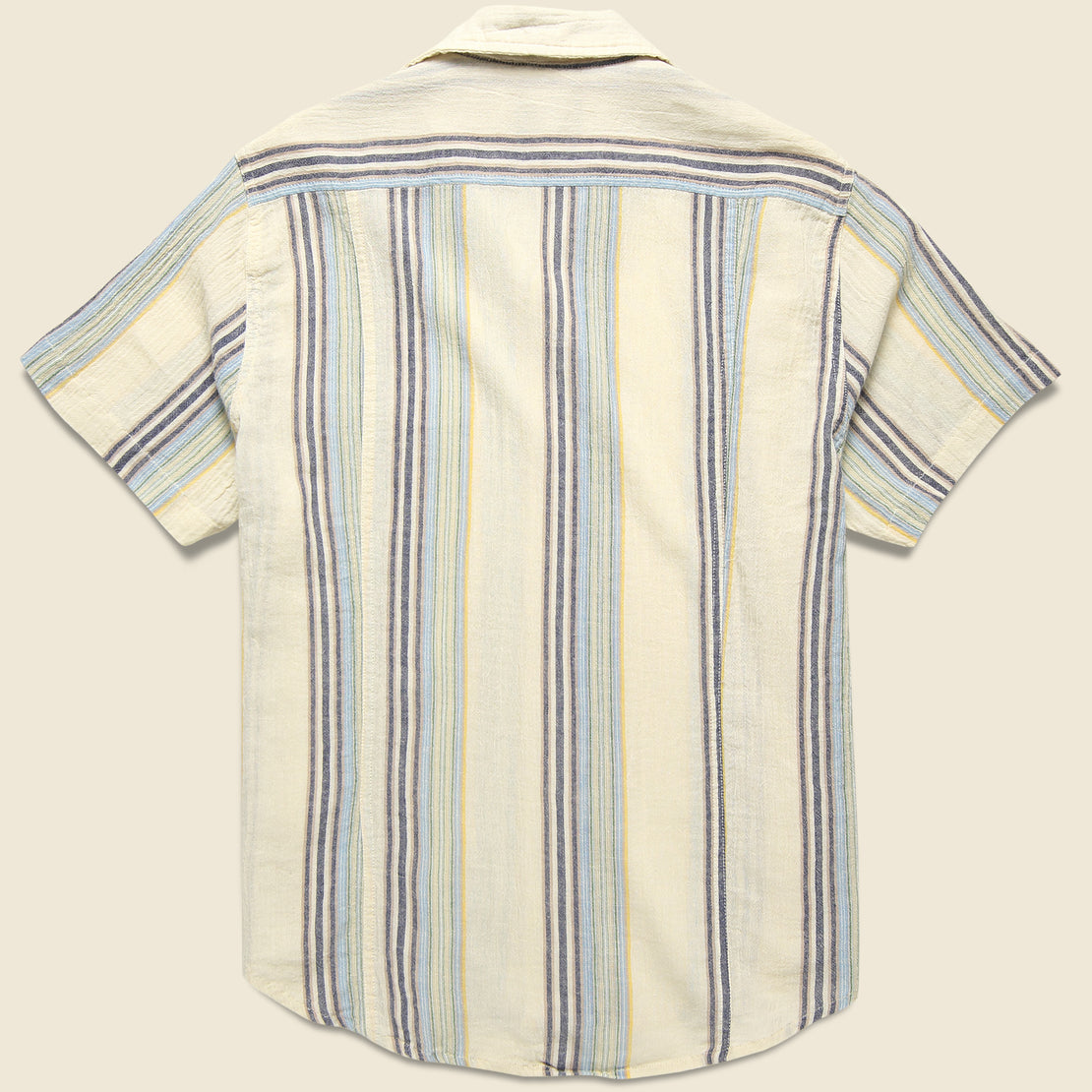 Beachside Stripe Shirt - Blue Multi/Cream - Corridor - STAG Provisions - Tops - S/S Woven - Stripe