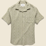 Rainbow Weave Camp Shirt - Army - Corridor - STAG Provisions - Tops - S/S Woven - Other Pattern