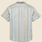 Amagansett Shirt - Blue - Corridor - STAG Provisions - Tops - S/S Woven - Stripe