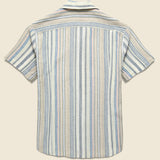 Amagansett Shirt - Blue - Corridor - STAG Provisions - Tops - S/S Woven - Stripe