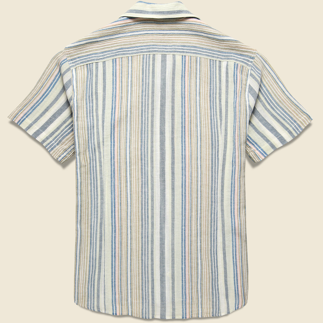 Amagansett Shirt - Blue - Corridor - STAG Provisions - Tops - S/S Woven - Stripe