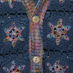 Star Crochet Cardigan - Blue - Corridor - STAG Provisions - Tops - Sweater