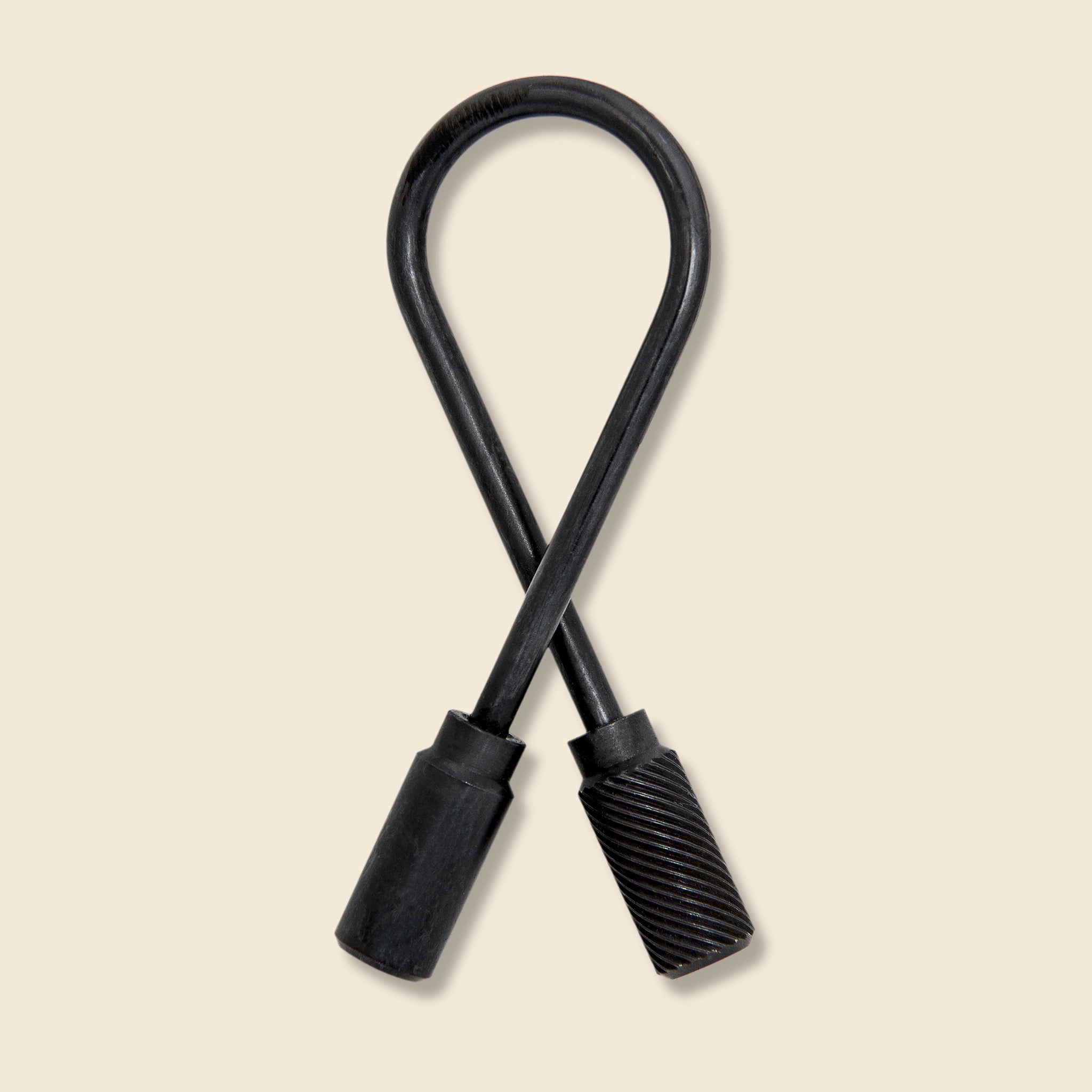 Closed Helix Keychain - Carbon