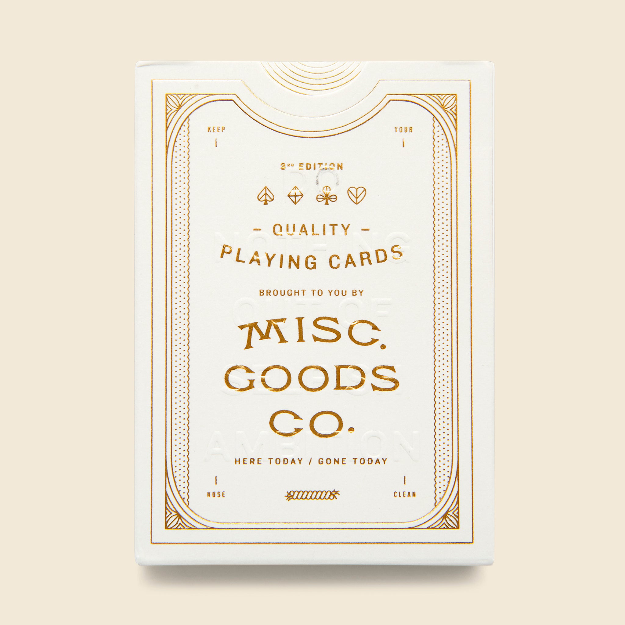 Playing Cards - White - Paper Goods - STAG Provisions - Home - Bar & Entertaining - Game