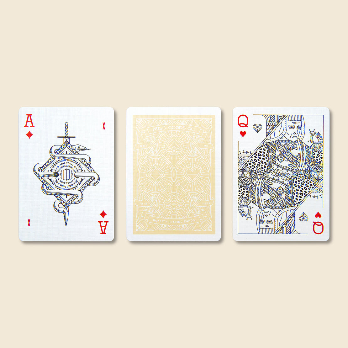 Playing Cards - White - Paper Goods - STAG Provisions - Home - Bar & Entertaining - Game