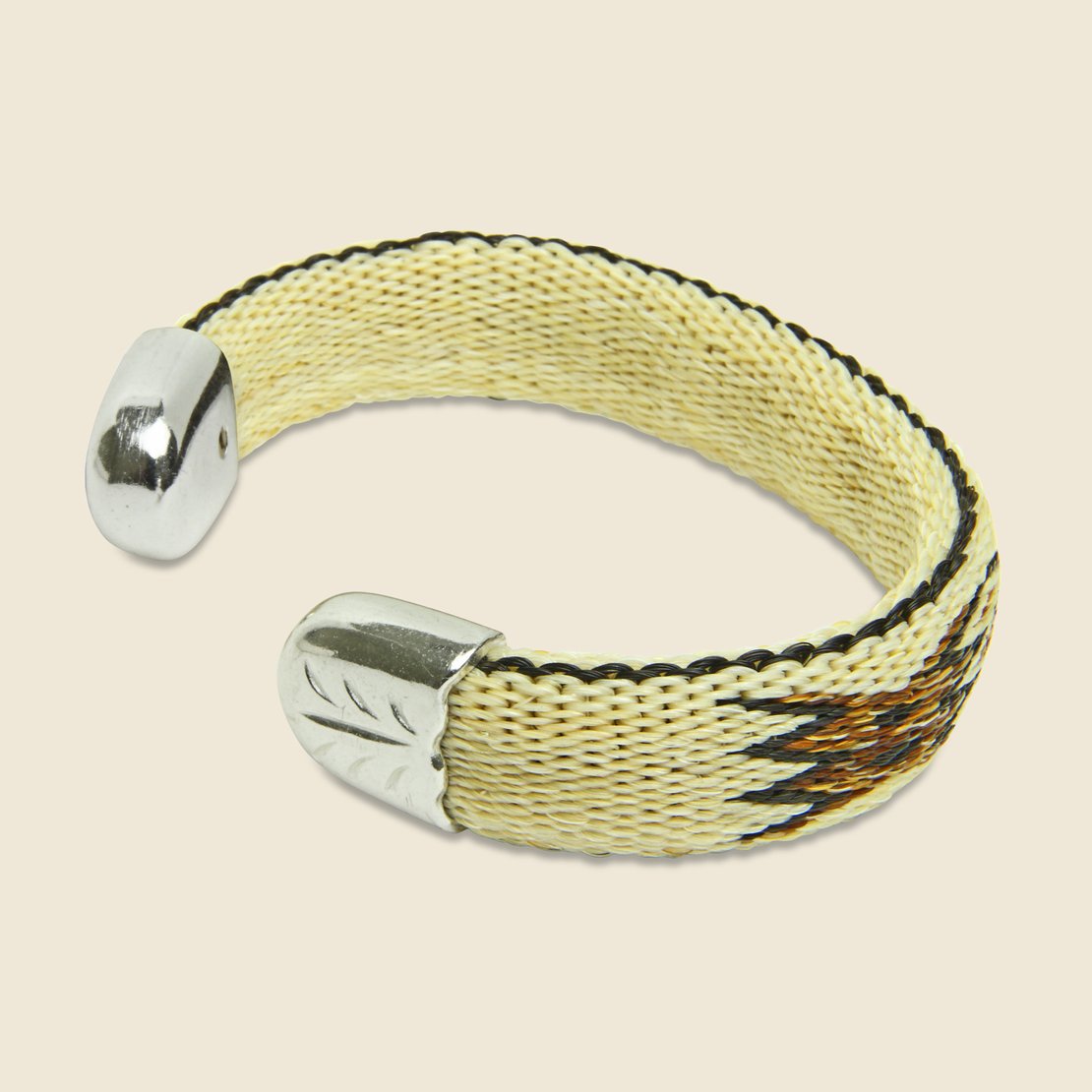 Bendable Horsehair Bracelet - Ivory/Brown - Chamula - STAG Provisions - Accessories - Cuffs