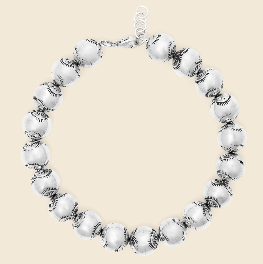 DINEH Sunburst Navajo Peal Bracelet - Sterling Silver