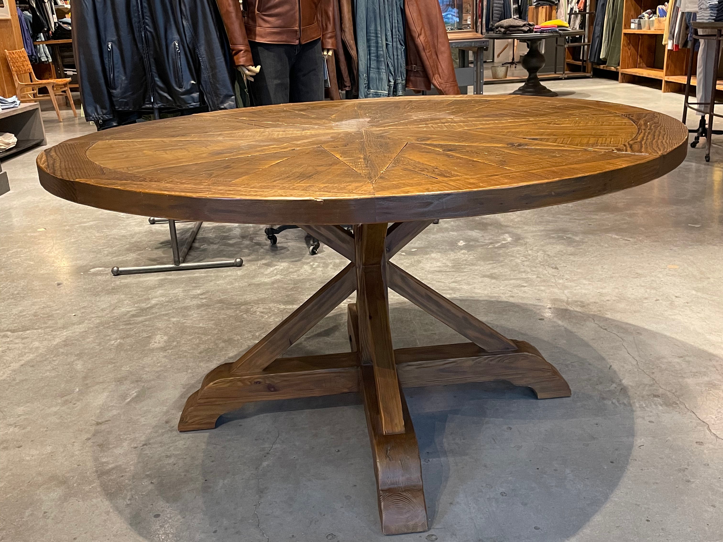 DNS 14 - Wood Round Dining Table - Warehouse Sale - STAG Provisions - Warehouse Sale