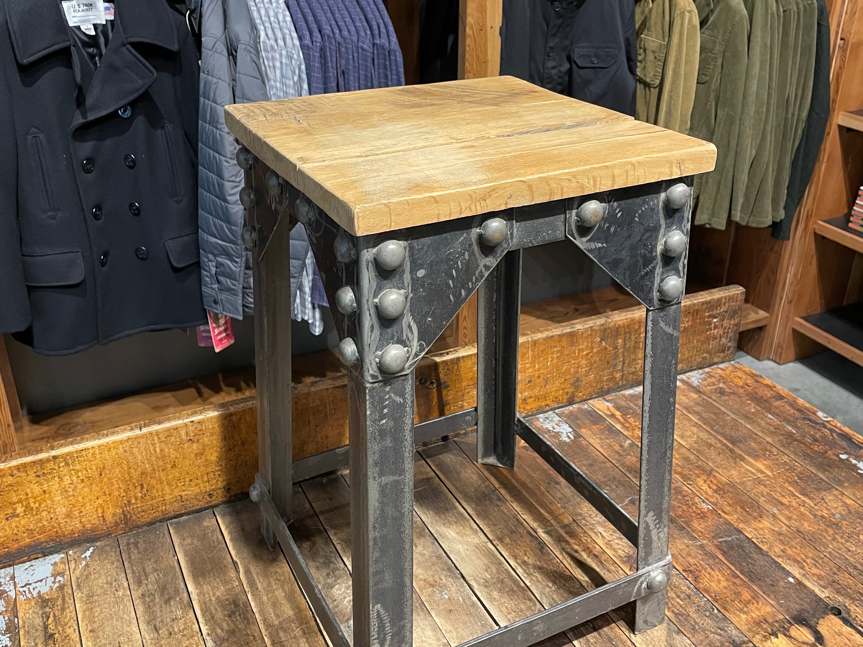 DNS 24 - Wood Rivet Stool - Warehouse Sale - STAG Provisions - Warehouse Sale
