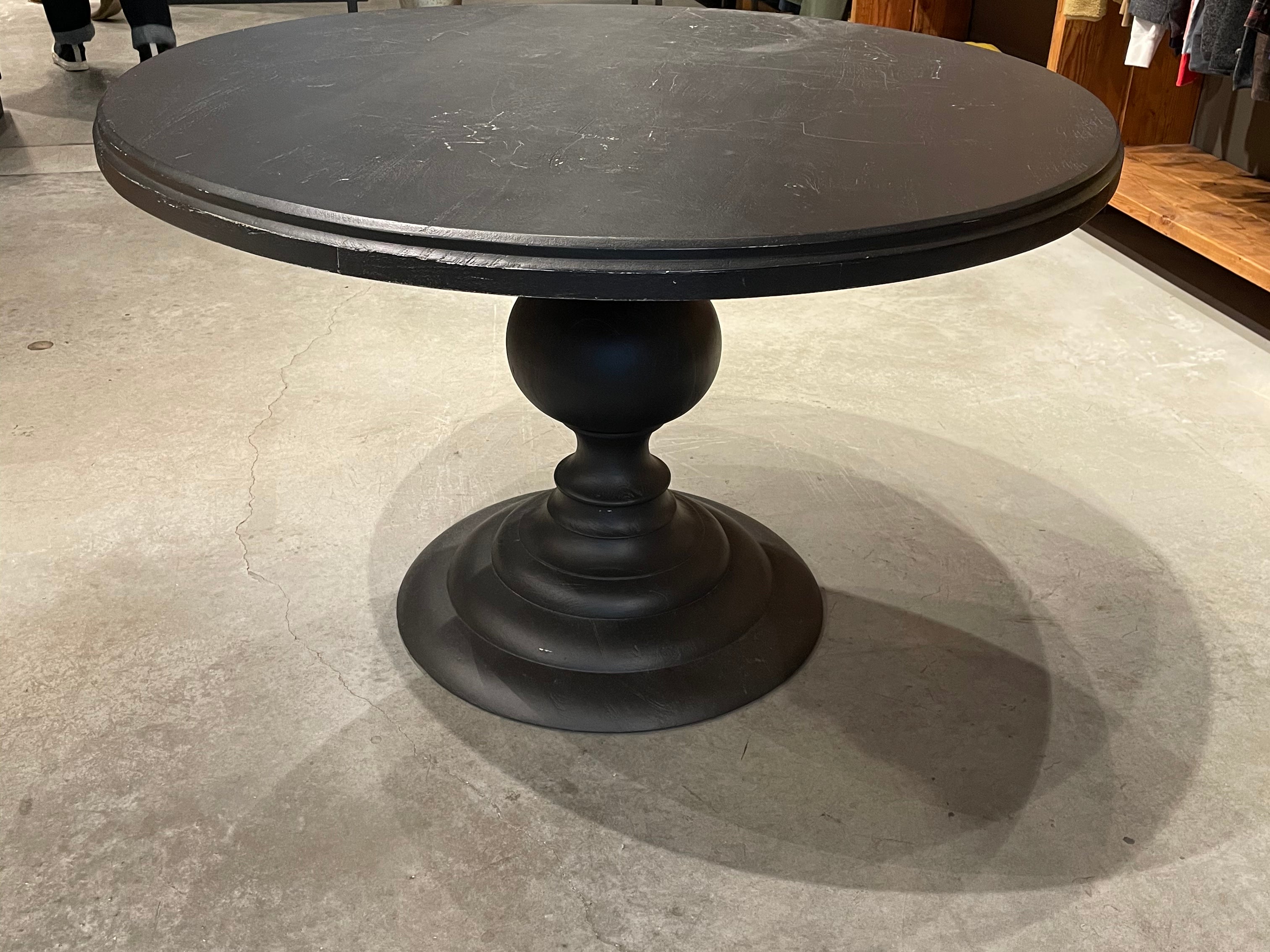 DNS 31 - Black Round Chess Table - Warehouse Sale - STAG Provisions - Warehouse Sale