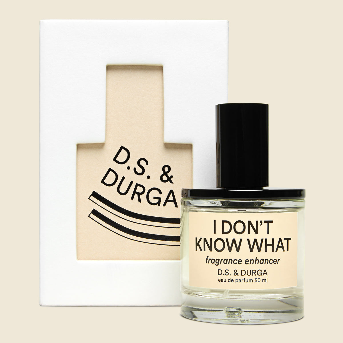 D.S. & Durga I Don't Know What Eau de Parfum featuring bergamot, vetiver, sandalwood, and a radiant fragrance-enhancing profile.