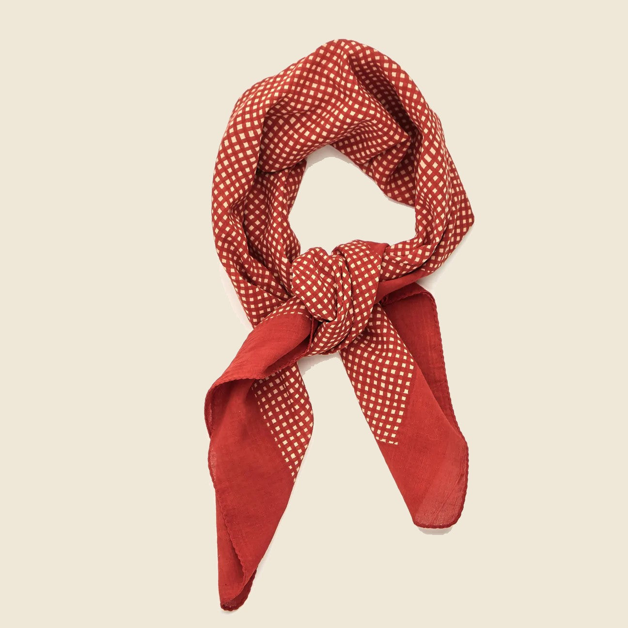 
                          Dabu Plaid - Red Madder - Red Road - STAG Provisions - W - Accessories - Scarf
                        