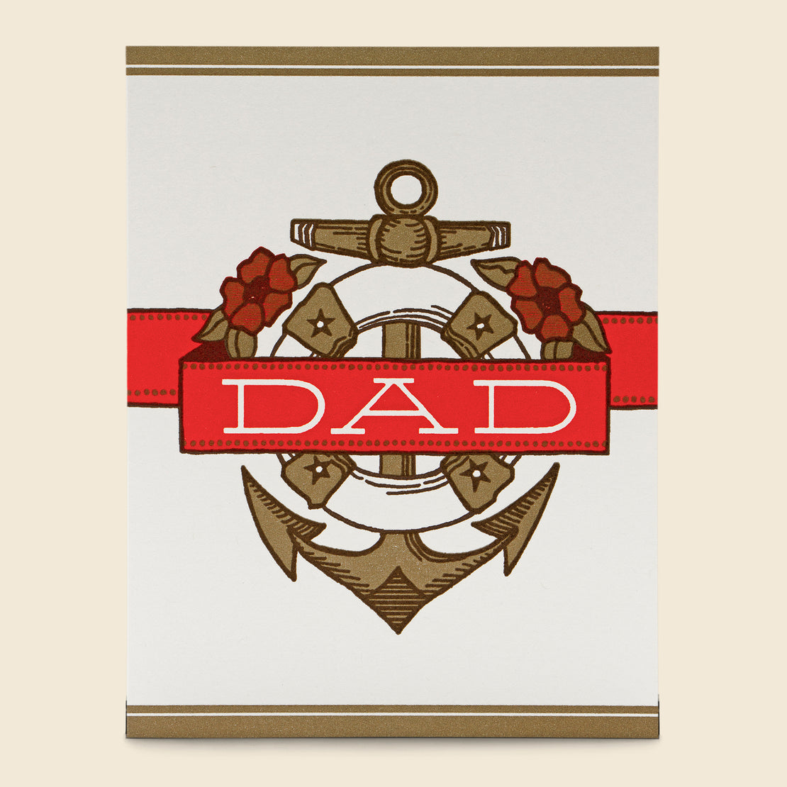 Paper Goods Dad Anchor & Banner Card