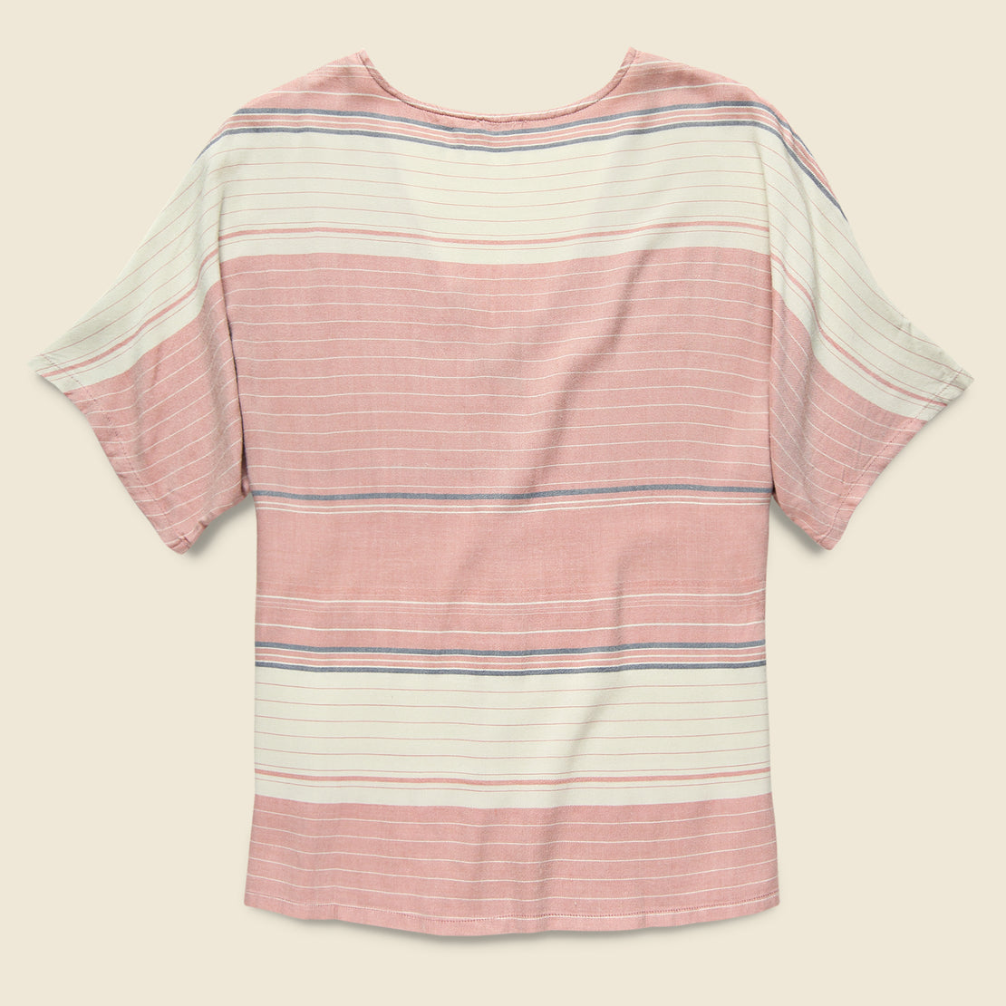 Analeigh Top - Rosewood Stripe - Faherty - STAG Provisions - W - Tops - S/S Woven