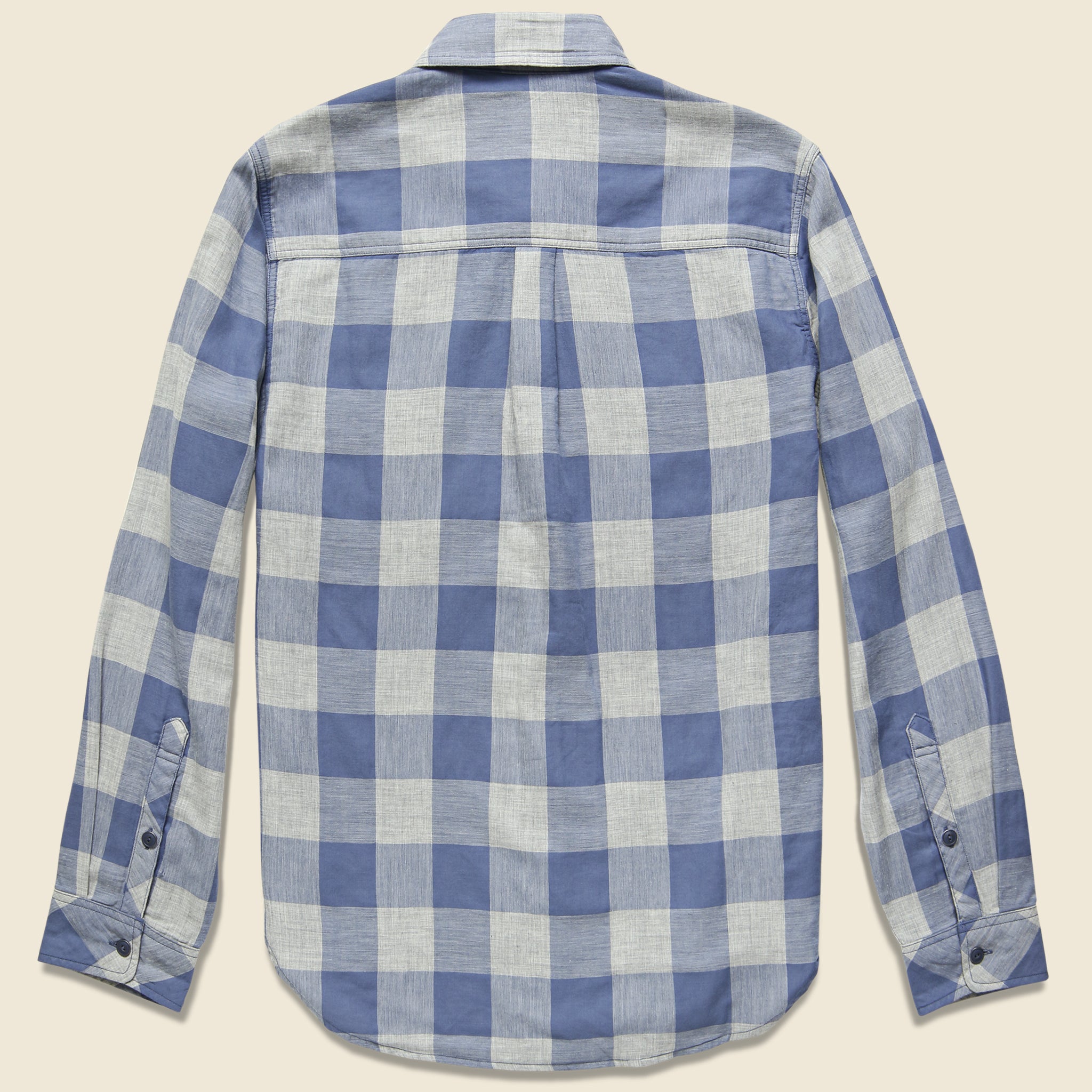 
                          Doublecloth Malibu Shirt - Blue/Grey Buffalo - Faherty - STAG Provisions - W - Tops - L/S Woven
                        