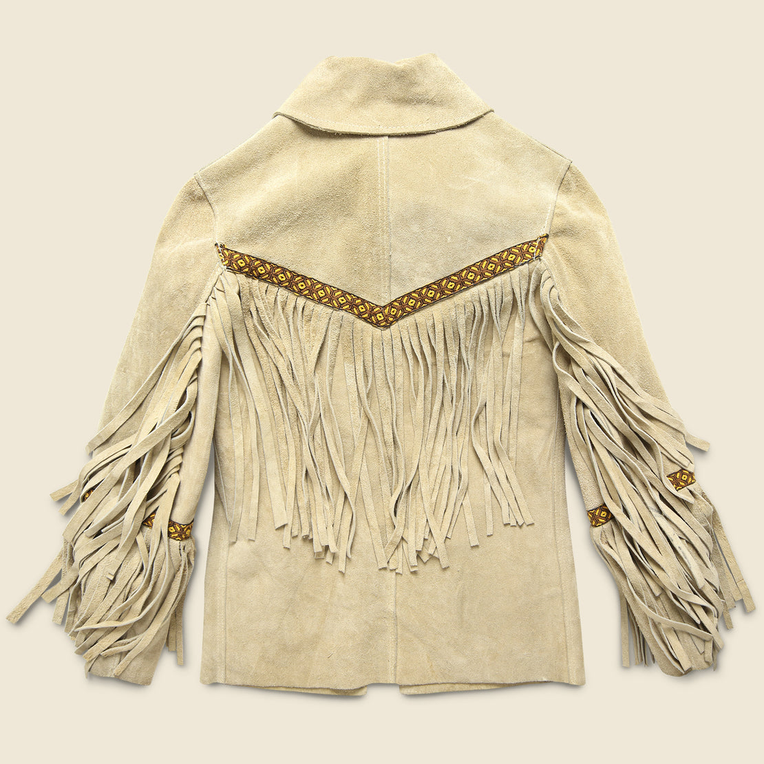 1960s Handmade Suede Fringe Jacket - Tan - Vintage - STAG Provisions - W - Outerwear - Coat/Jacket