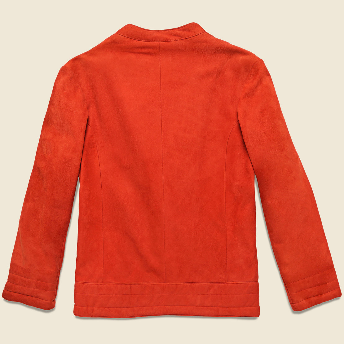 New England Sportswear Suede Kimono Jacket - Red