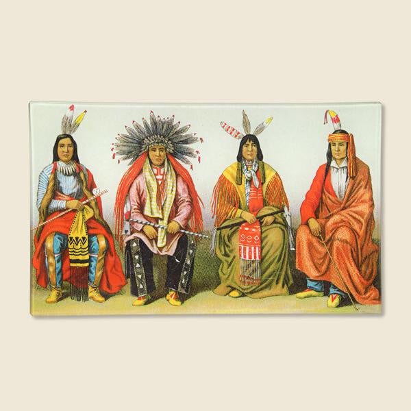 John Derian Rectangle Tray - Sitting Indians