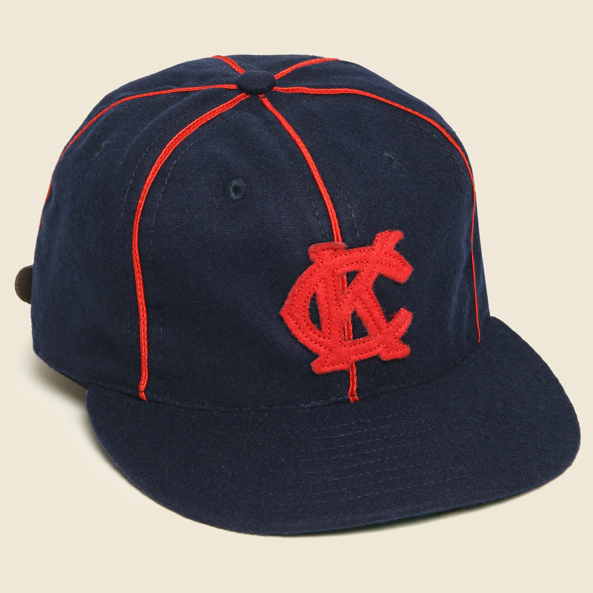KC Monarchs Wool Hat - Navy - Ebbets Field Flannels - STAG Provisions - Accessories - Hats