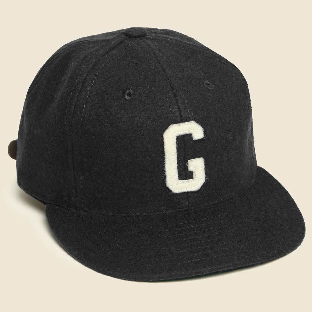 Homestead Grays Wool Hat Black Ebbets Field Flannels