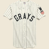 Washington Homestead Grays 1944 Home Jersey - White Pinstripe - Ebbets Field Flannels - STAG Provisions - Tops - S/S Woven - Stripe