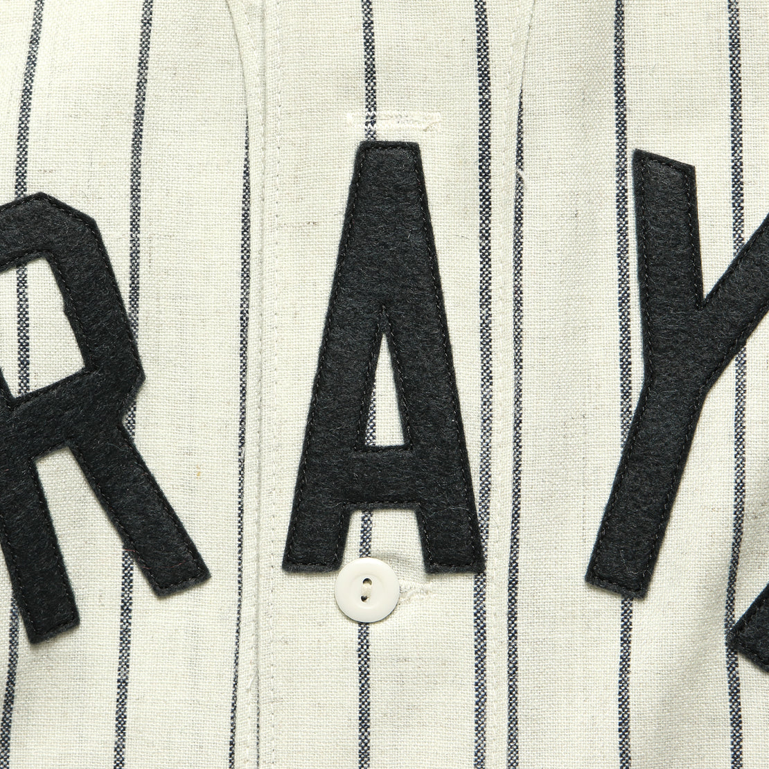 Washington Homestead Grays 1944 Home Jersey - White Pinstripe - Ebbets Field Flannels - STAG Provisions - Tops - S/S Woven - Stripe