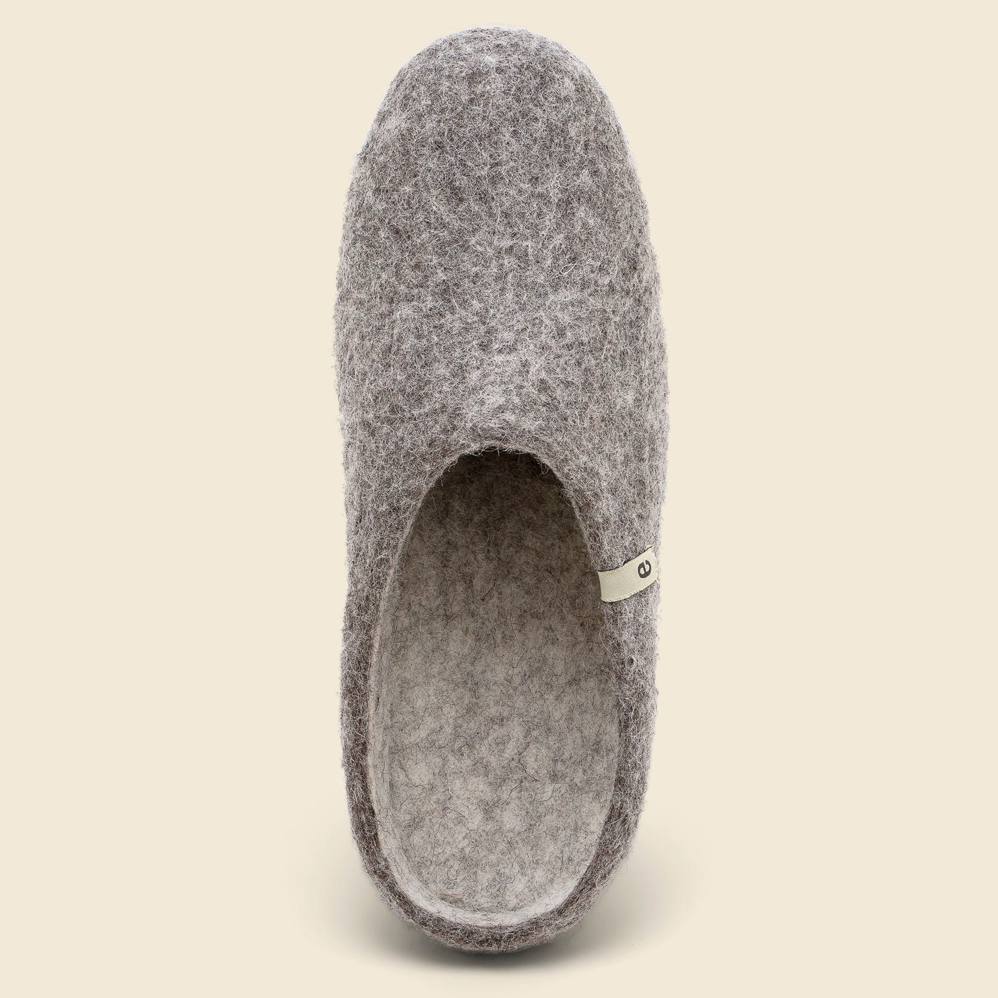 Wool Slippers - Natural Grey - EGOS COPENHAGEN - STAG Provisions - Home - Bed - Slipper