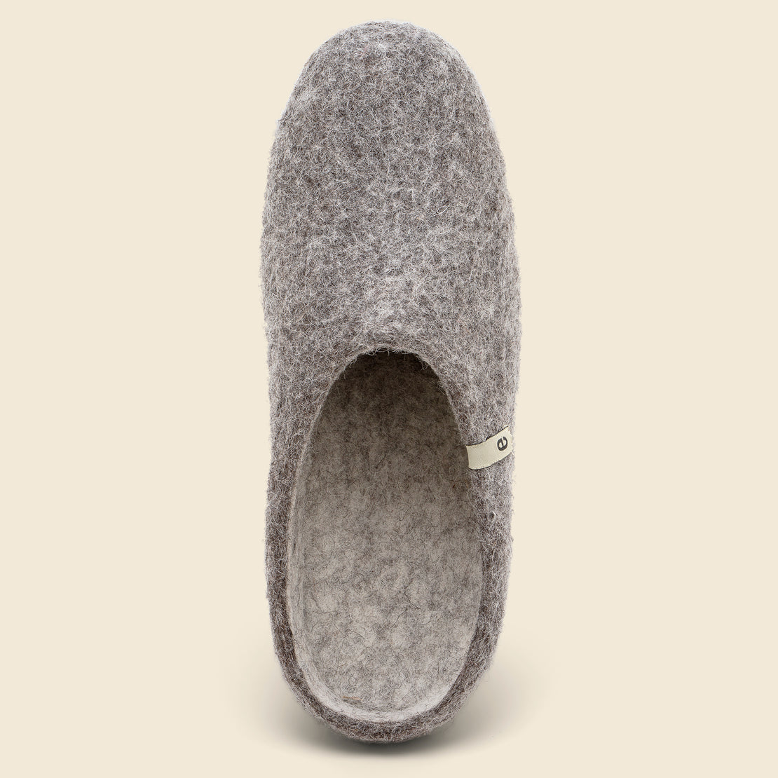 Wool Slippers - Natural Grey