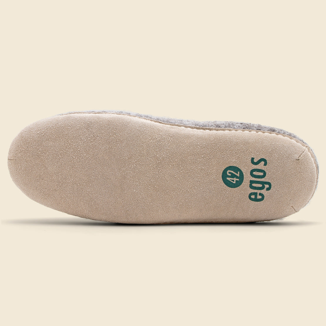 Wool Slippers - Natural Grey