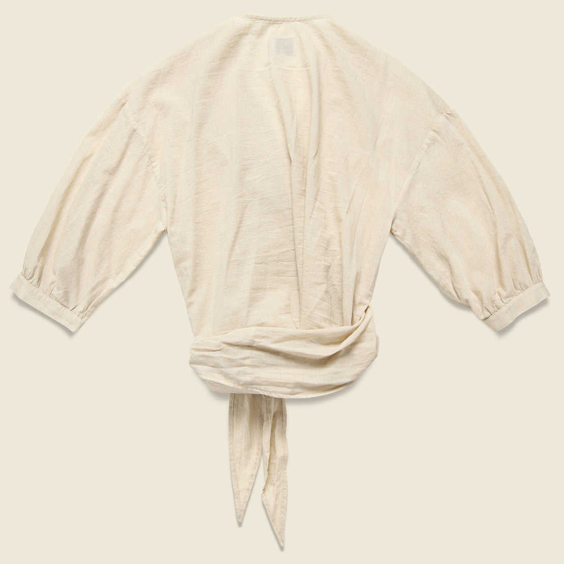 Colette Wrap Top - Golden Stripe - Esby - STAG Provisions - W - Tops - L/S Woven