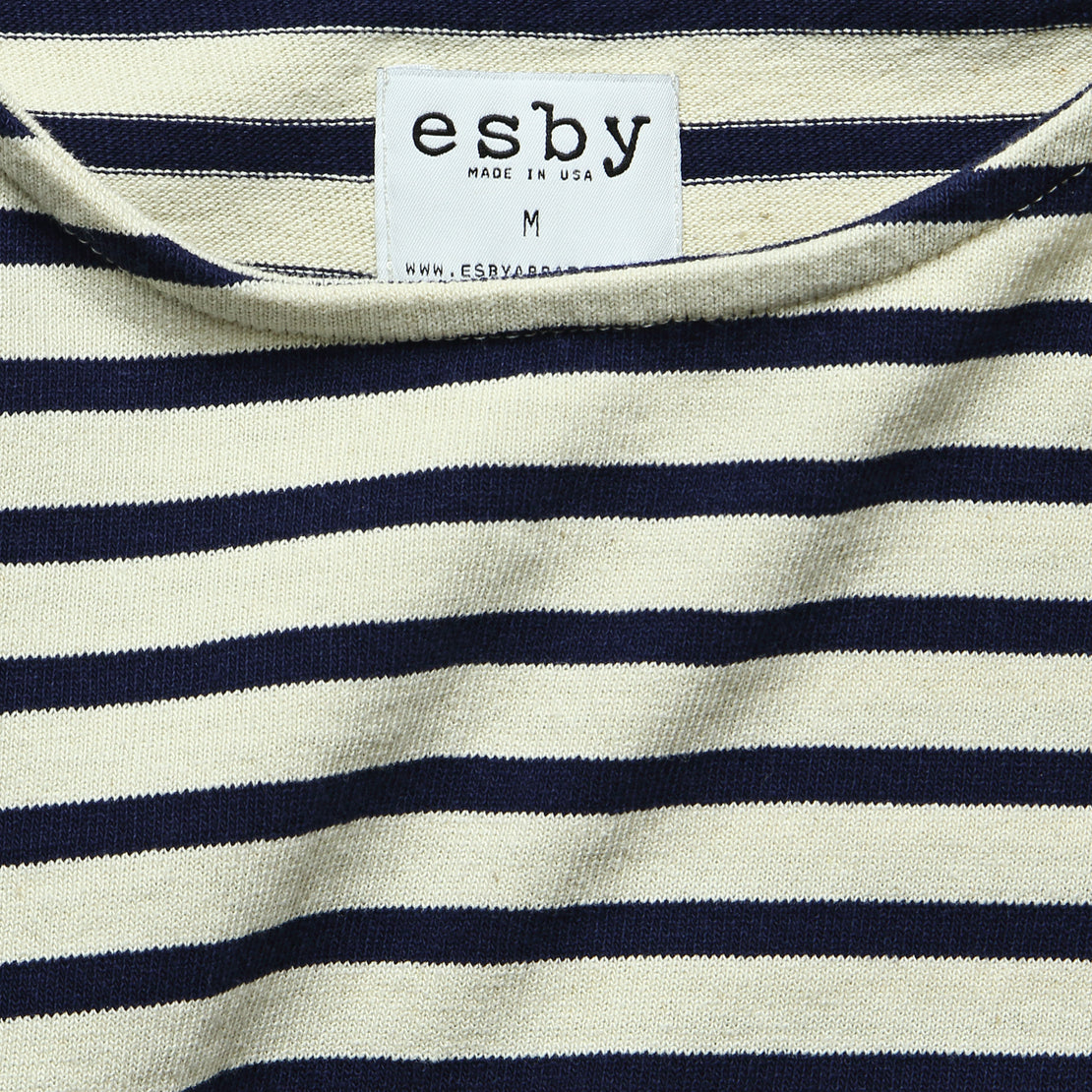 Meredith Knit Top - Natural/Midnight Stripe - Esby - STAG Provisions - W - Tops - S/S Knit