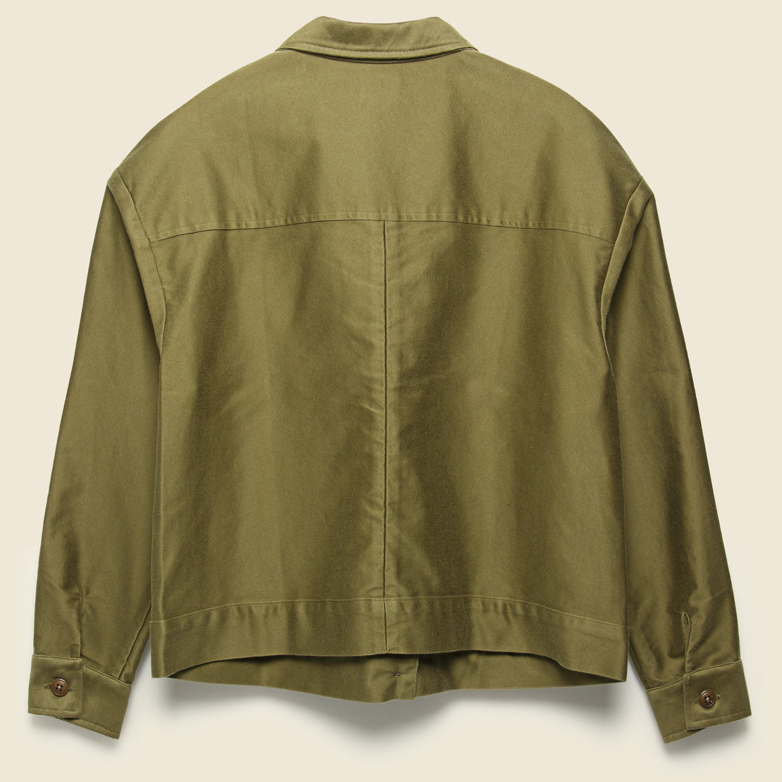 Mora Military Jacket - Olive Moleskin - Esby - STAG Provisions - W - Outerwear - Coat/Jacket