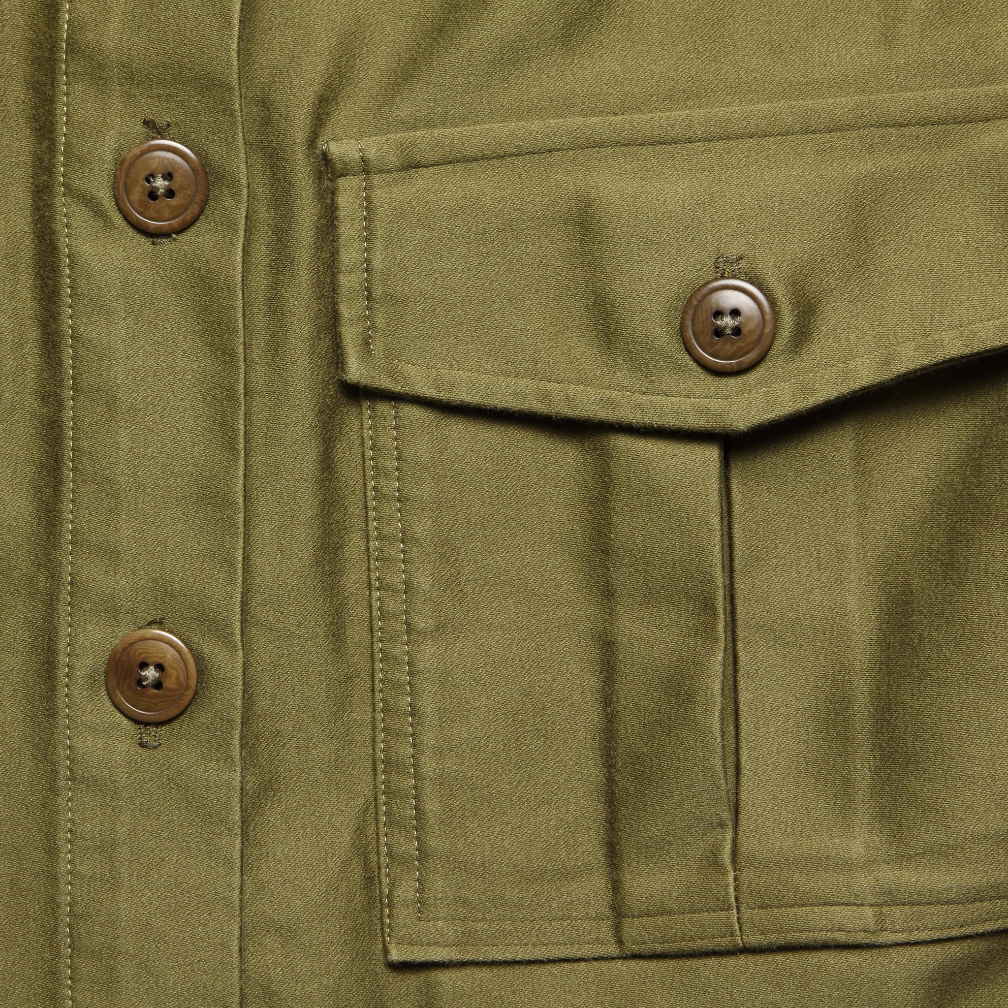 
                          Mora Military Jacket - Olive Moleskin - Esby - STAG Provisions - W - Outerwear - Coat/Jacket
                        