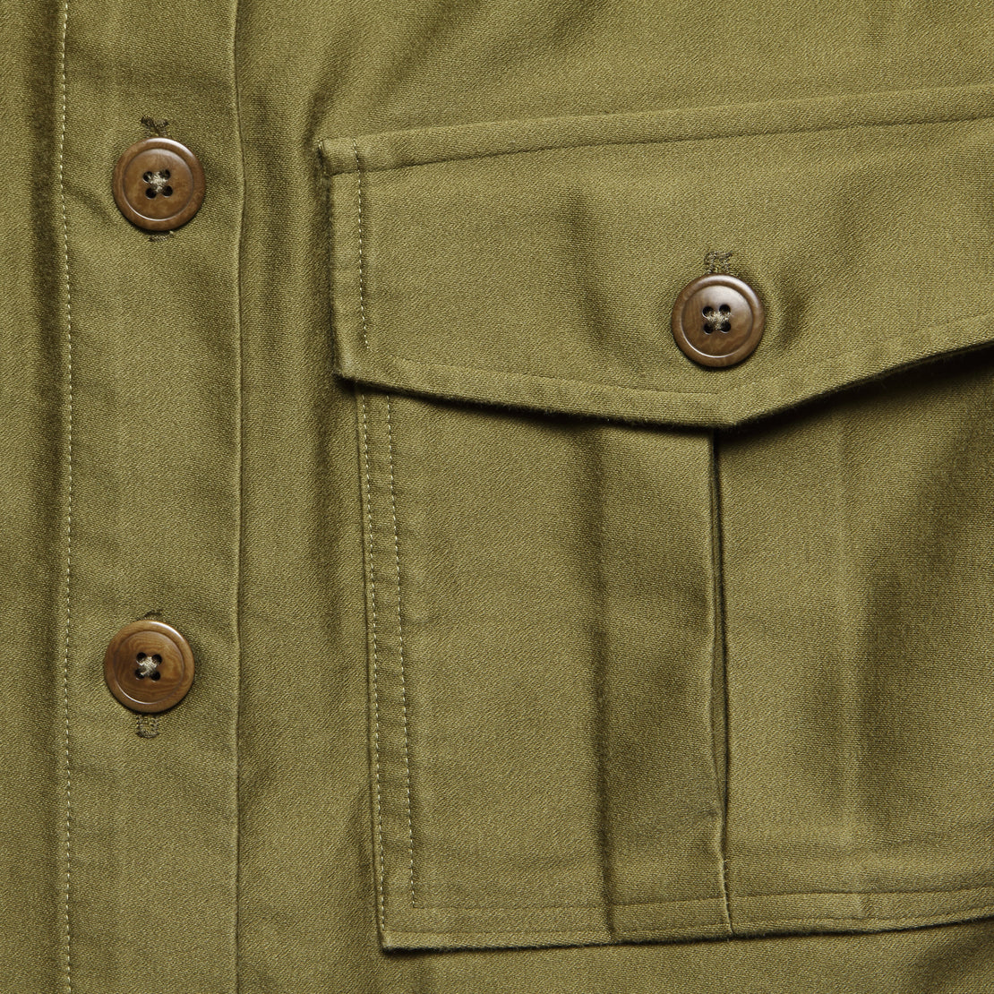 Mora Military Jacket - Olive Moleskin - Esby - STAG Provisions - W - Outerwear - Coat/Jacket